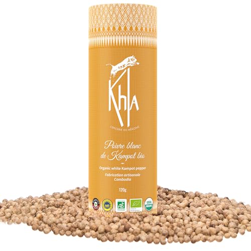 Poivre blanc de Kampot bio Khla pour remplacer les poivres sans saveur de cuisine