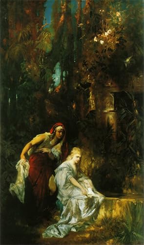 Affiche Impression Prints Toile Peinture Murale Hans Makart Schneewittchen 60x90