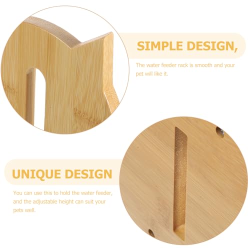 Soporte de Madera para Dispensador de Agua para Mascotas miniatura 4