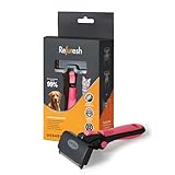 Refuresh Deshedding Dog Brush for Short/Medium Hair (Medium,Pink) – Gentle Deshedding Tool for Dogs & Cats – Reduces Shedding, Without damaging Topcoat. Removes Loose Fur & Dead Undercoat.