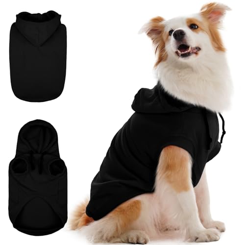 IECOii Large Dog Hoodie, XL Dog Sweater for Large Dogs Girl Hooded Sweatshirt,Spring Fall Dogs Pullover for Beagle, Border Collie, Indoor Cozy & Outdo