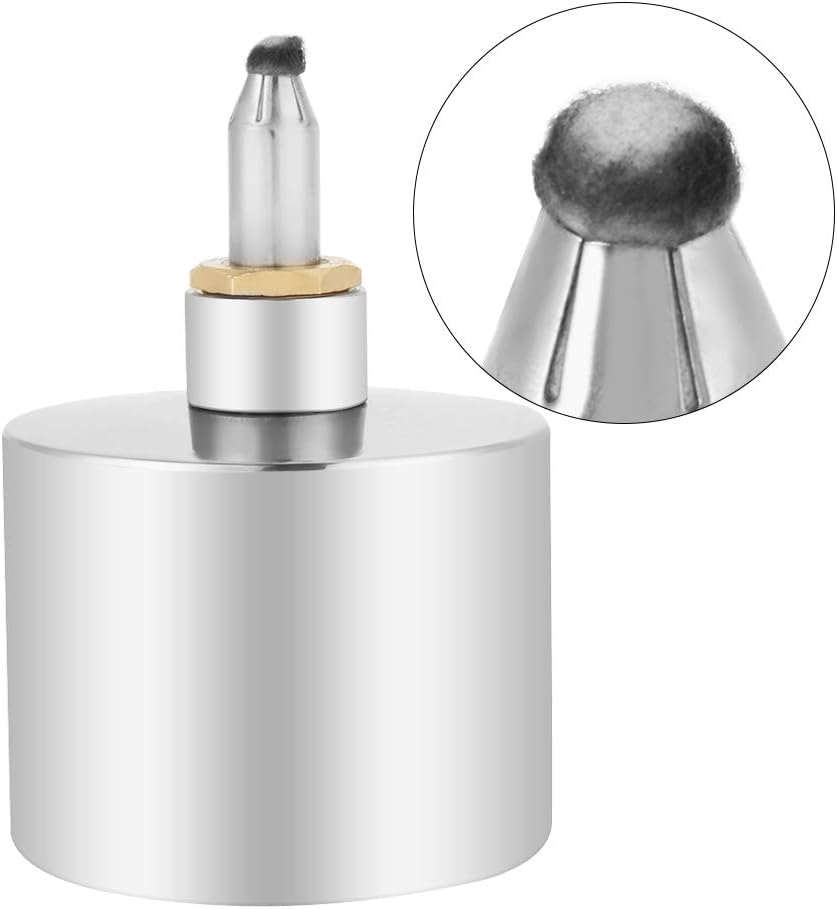 Lampe à Alcool 200 Ml En Acier Inoxydable – Laboratoire, Cuisine, Camping, Mèche En Cuivre, Sécurisée Et Robuste