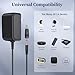 DONYOIE 10V 1.8A 1.5A 1A Power Supply 10 Volt Charger 1800mA 18W Max Regulated Switching AC to DC Cord Adapter with 10 Replacement Connector 100V - 240V Input Adaptor US Wall Plug