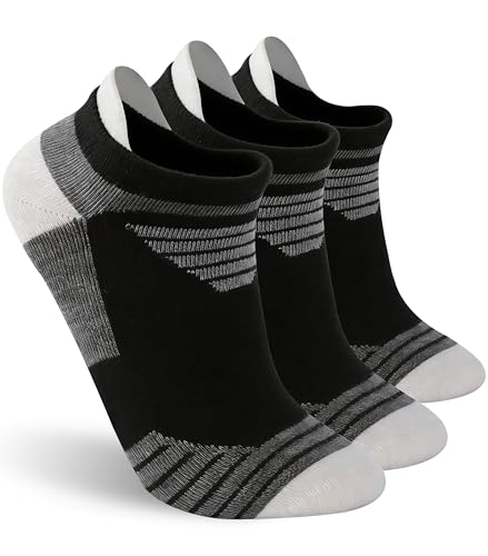 Image of 90% Merino Wool Athletic Breathable Low Cut Socks for Men 3 Pairs | Running Cycling Tennis Hiking Ultra-Light Thin Ankle No Show Moisture Wicking Support Breathable Cushioned for Men & Women