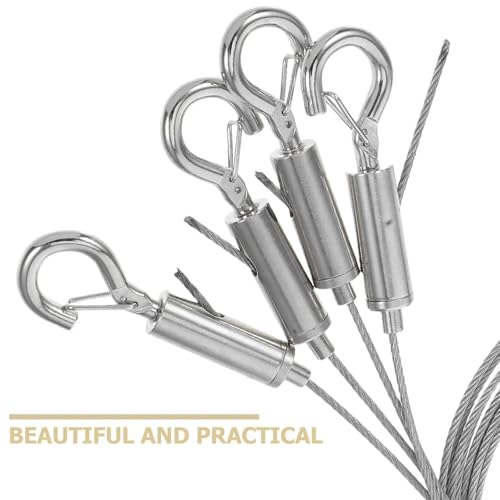 Image of 10Pcs Steel Chain Hang Hook Mount Mount Kit Hanger Adjustable Picture Hanging Wire Gallery Tool Photo Wire Picture Hardware