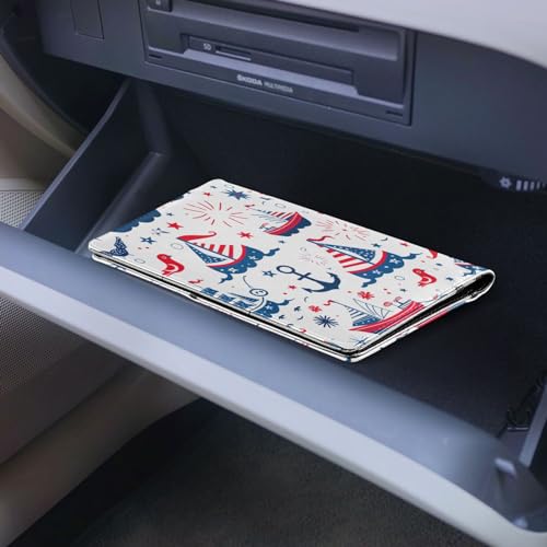 Organizador de documentos para auto cuero miniatura 6