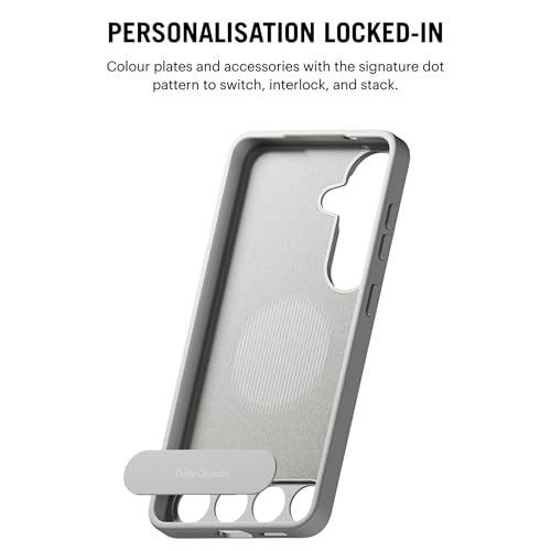 Image of DailyObjects Samsung Galaxy S26 Plus Stack Classic Magnetic Case Cover|Compatible with Magnetic|Camera & Body Protection | Shock /Scratch Proof| Dual Hybrid Protection | Wireless Charging - Slate Grey
