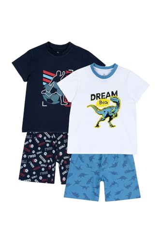 Chicco, Pijamas Niño y Niña, Conjunto De 2 Pijamas Cortos, con Camiseta y Pantalones Cortos, En 100% Algodón, Ideales para Primavera y Verano, Ropa Niño y Niña