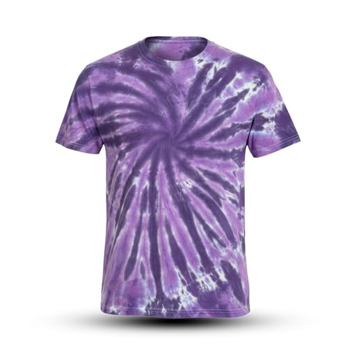 AMERICAN TIE DYE T-Shirts for Men and Women Short Sleeve- 100% Cotton Hand-Dyed Unisex Tee- Spider Tie Dye Shirt Women and Men- Soft, Breathable, Relaxed Fit,...