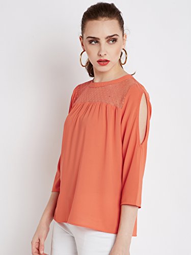 Image of RARE Women Navy Blue Solid Top