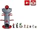 Epoch Games Super Mario Blow Up! Shaky Tower Balancing Game - Tabletop Skill and Action Game with Collectible Super Mario Action Figures (Pack of 6)