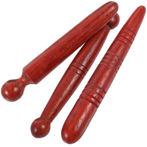 Abaodam Palitos de Masaje de Madera para Pies y Cuerpo, Herramienta de Acupresión Portátil 3 Piezas, Masajeador Compacto para Relajación y Terapia en Casa, Hotel y Viajes Estilo Aleatorio