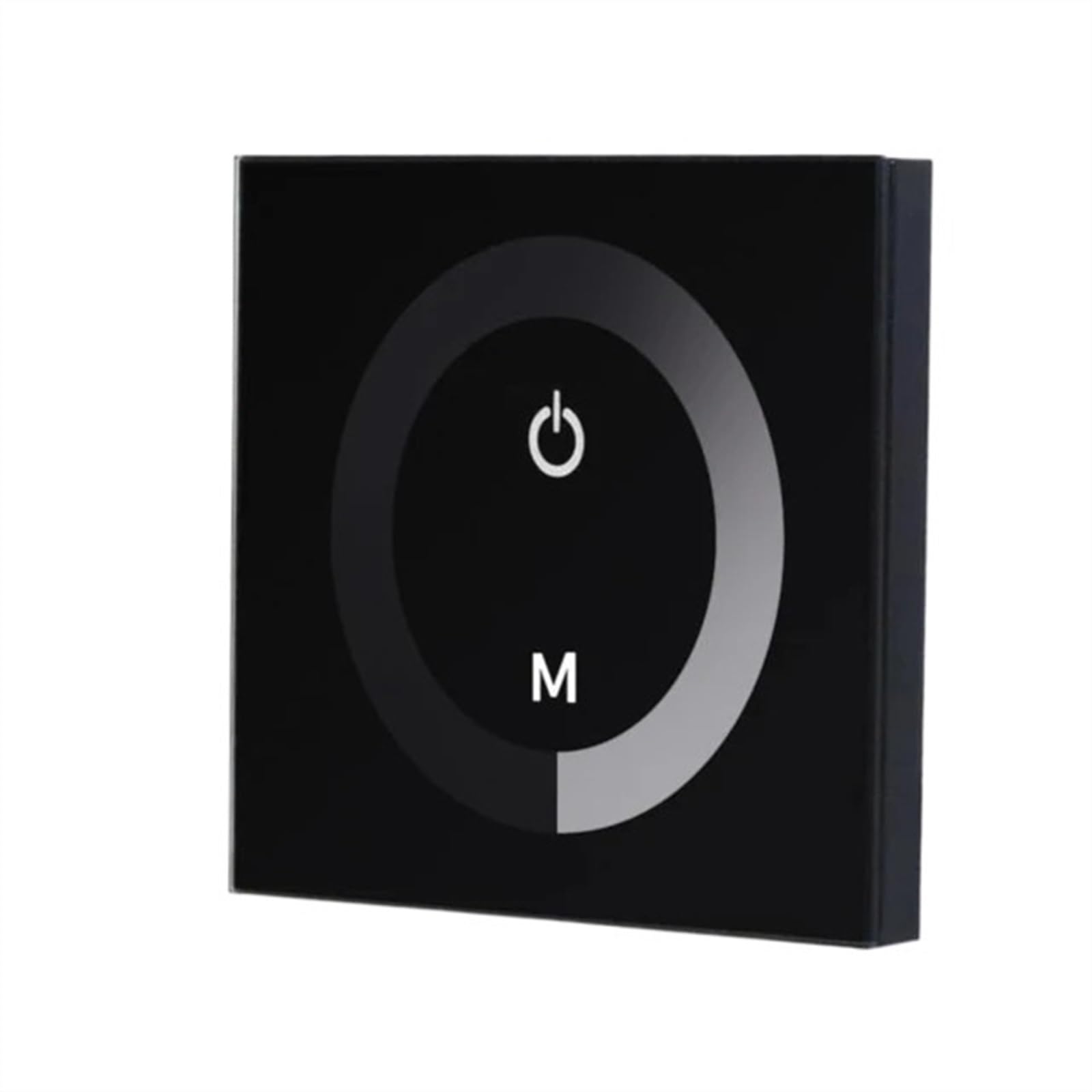 Inteligentny włącznik światła, 12V-24V Panel dotykowy Diody LED Ściemniacz Inteligentny kontroler montowany na sprzęcie DC(Black)