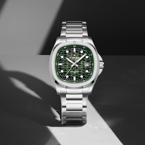 Image of NAVIFORCE NF9240 Square Unique Temperament Strap with dial Analog Watch