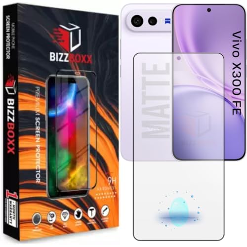 Image of Ultrasonic Fingerprint Working D+ AG Matte Tempered Glass For vivo X300 FE 5G Screen Protector Guard Gaming Special Temper With Camera Cut (X300FE - 6.31 Inch) FHD Glass - Pack of 1