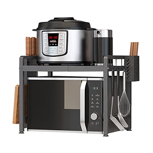 Support de rangement pour micro-ondes extensible et étagère de comptoir de cuisine