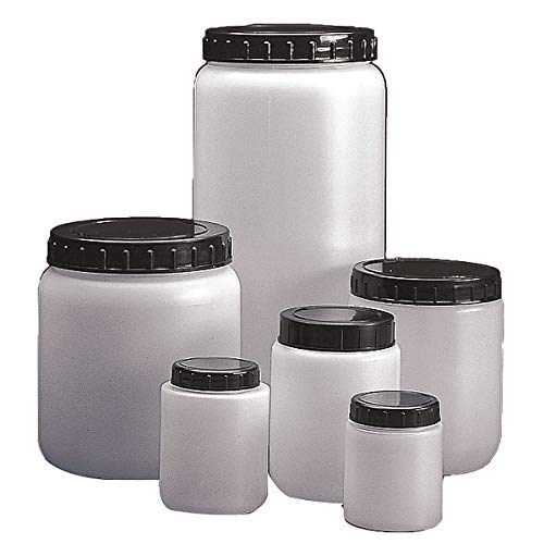 Kartell 226415-0250 HDPE Cylindrical 250mL Lab Specimen and Storage Jar, with Cap