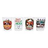 Christmas Vacation Classic Themed Mini Glass Boxed Set, 1.5-Ounce, Set of 4