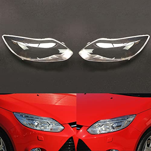 Car Headlight Cover Clear Headlamp Lens Plastic Shell Cover Replacement for Ford Focus 2012 2013 2014 Transparent Lampshade