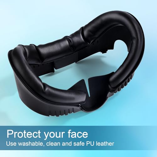 Interfaz facial para Quest 3 con almohadilla transpirable y protector de sudor 3