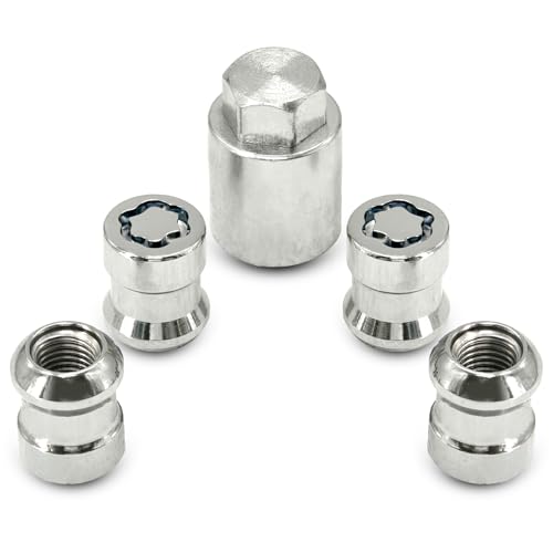 Image of Wheel Lock Lug Nut Set Fit for Honda CR-V 2007-2025 Civic 2016 Accord 2008-2012 Alloy Wheel Lock 4Pcs Replace# 08W42-SCV-101,08W42-SCV-102,08W42-SCV-100, PREO-CV3-066, PREO-HRV-045, PREO-INS-055