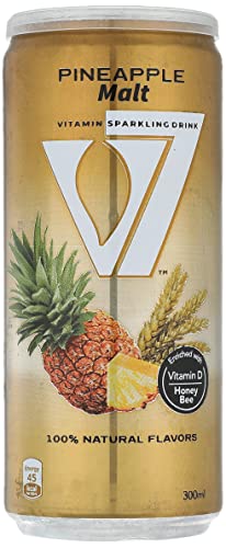 V7 vitamin flavored malt 100% natural flavors - pineapple 300ml