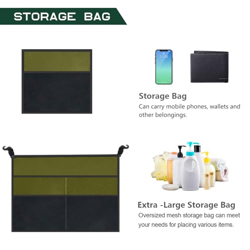 Image of BRIAN & DANY Pop Up Shower Tent, 6.9 FT Tall Changing Tent with Rain Shelter & Windows, Portable Privacy Tent for Camping, Toilet or Bathroom, UPF 50+ & Waterproof, 47.2 inch x 47.2 inch x 82.7 inch, Olive Green