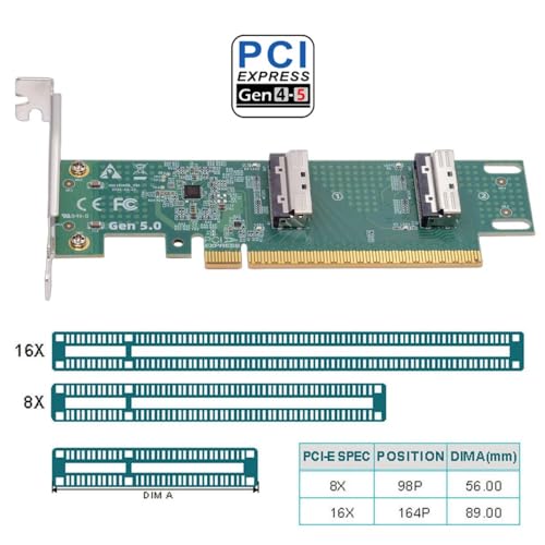 Adaptador Raid Virtual Cablecc soluciona cuellos de botella conectando VROC Mini Cool Edge a PCIe 5.0 4