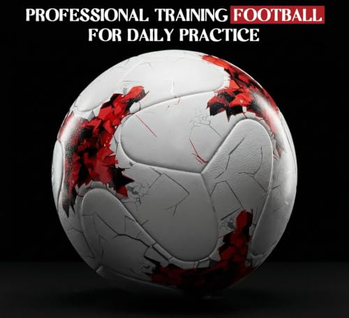 Image of World Cup 2022 Hand Stitched Football Size 5 (White and Red-01)