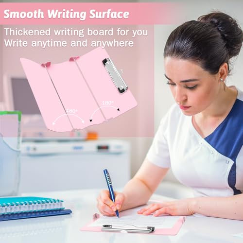 Nursing Clipboard Foldable Clipboard Medical: Edition Cheat Sheets Aluminum 3 Layers Foldable Clipboards Nursing Pocket Size Profile Clip Nurse Clipboards Notepad for Nurses Studen image 6