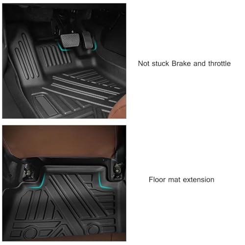 Tapis de sol caoutchouc Ford Edge 2015-2020 pour éviter la saleté - 6