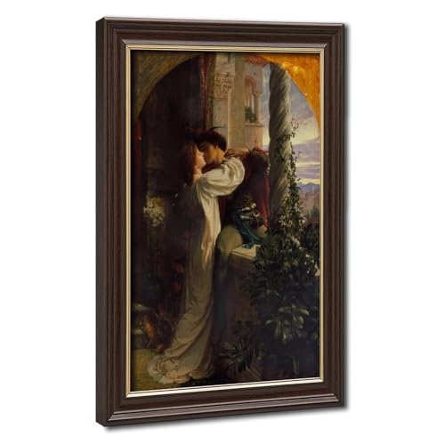 Tableau de Romeo et Juliette par Frank Dicksee impression sur toile avec cadre