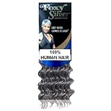 Foxy Silver (Weave - HH Deep Wave) 12 inch - 100% Human Hair Weave in 51
