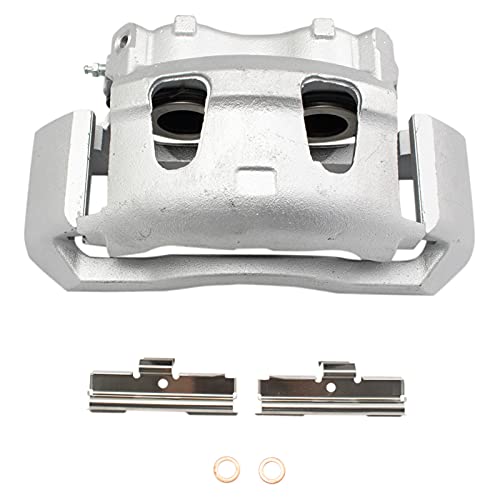 Image of TRQ Front Disc Brake Caliper with Bracket & Hardware LH