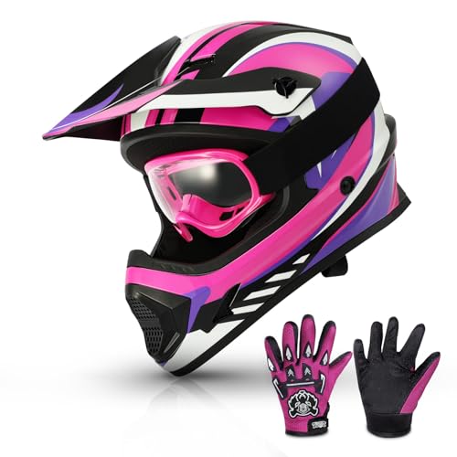 TCMT Dot Youth Kids ATV Motorcycle Helmets Full-Face Kids...