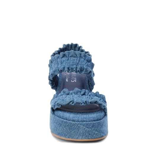 Coconuts by Matisse Womens Jean Platform Casual Sandals Casual Mid Heel 2-3" - Blue3