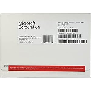 Microsoft Windows Server 2022 Std. x64 16Core [UK] DVD