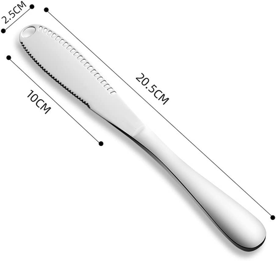 HANSWARE Butter Knife,Butter Cutter Slicer Stainless Steel Butter Knife Spreader,3 In 1 Multi Function Cheese Knife Easy Spread Butter Curler Knife For Cold Butter,Peanut (2 PCS) : Home & Kitchen