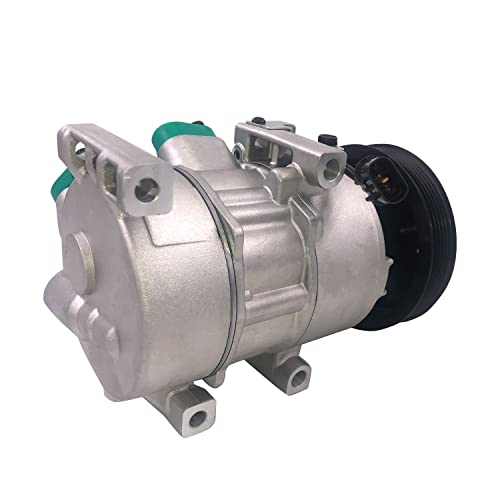 Dearl A/C Ac Air Condition Compressor With Clutch L4 1.6L Compatible With Hyundai 12-17 Accent/Compatible With Kia 12-17 Rio 12 13 14 15 16 17 (2012 2013 2014 2015 2016 2017) #TOP2