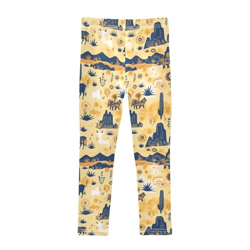 Wild West Western Scotland Kids Baby Girls Cotton Pants Stretch Full Length Athleisure Pants Gym2