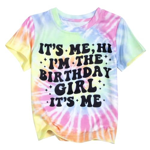 Birthday Girl Shirts Its Me Hi Im The Birthday Girl Its Me Shirt Letter Printed Party Outfit for Youth Girls