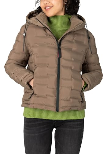 Veste matelassée femme imperméable Timezone marron taille M chaude
