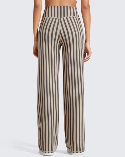 Image of Promover Wide Leg Pants Woman Yoga Pants with Pockets Stretch Loose Casual Lounge Sweatpants Petite /Regular /Tall