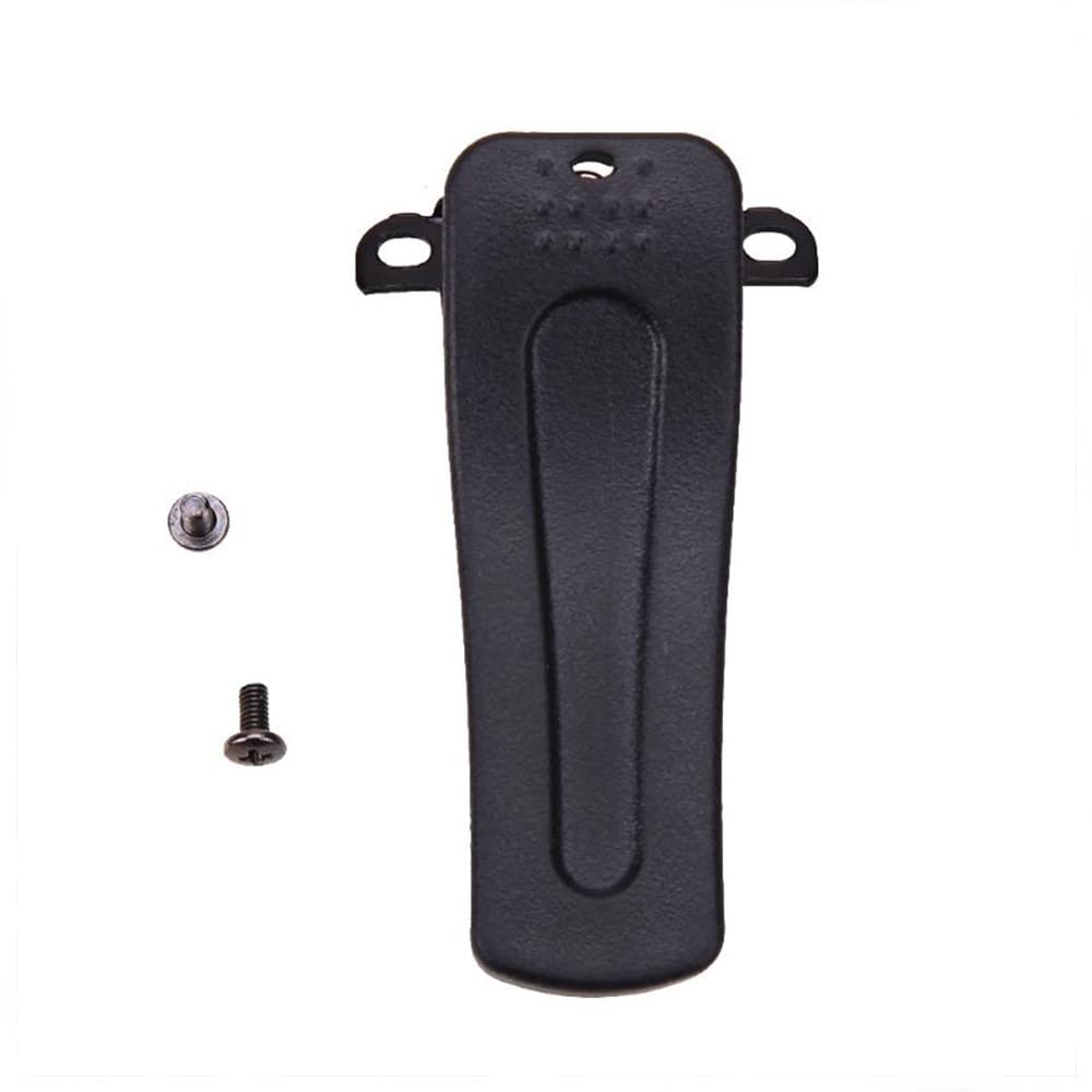 DONGKER Clip Cintura,10 Pezzi Morsetto Cinture in PVC Walkie Talkie Clip W/20 Vite per Radio Bidirezionale