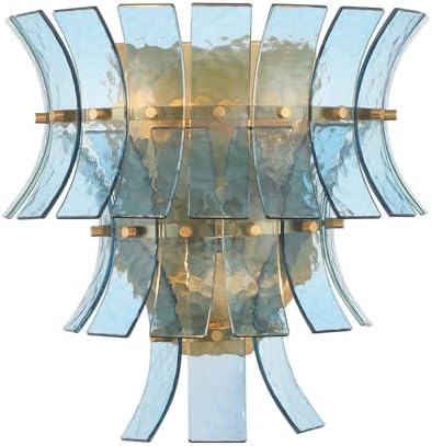 Crystorama Abigail 3 Light Aged Brass Sconce