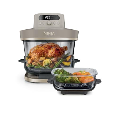 Ninja CRISPi PRO XL Glass Air Fryer 5 Preset Cooking Functions AS090UKSD