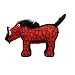 TUFFY - World's Tuffest Soft Dog Toy - Desert Warthog - NO Squeakers - Multiple Layers. Made Durable, Strong & Tough. Interactive Play (Tug, Toss & Fetch). Machine Washable & Floats. (Red)