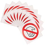 Warnschild-aufkleber – das einfache musterdesign ermöglicht es kindern, klar zu erkennen, dass das gerät gefährlich ist, und sie vom gerät fernzuhalten, wandaufkleber