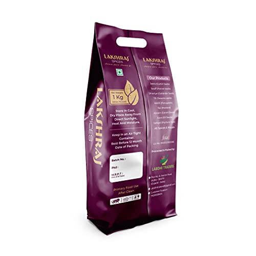 Image of LAKSHRAJ SPICES Black Sesame Seeds - 1 Kg | Kali Till