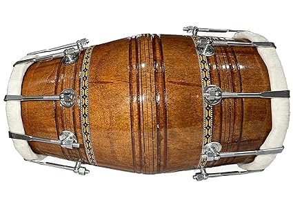 Dholak Écrous de tambour en bois pour instrument de musique folk indien Taille du boulon 45,7 cm